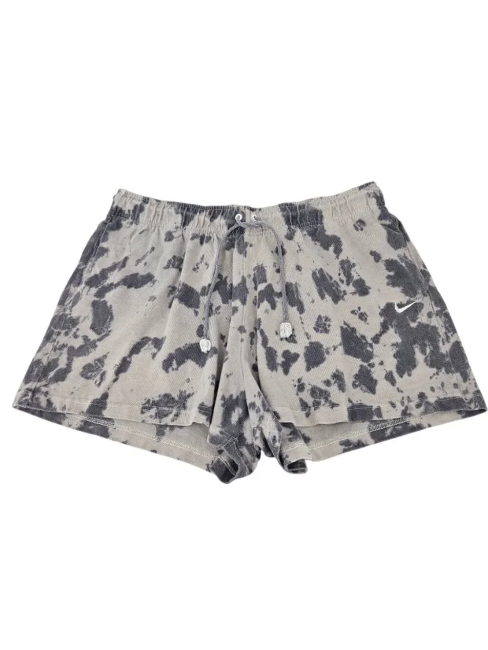 Nike Sportswear Washed Jersey Shorts Gray Women's Size 1X Loose Fit Activewear